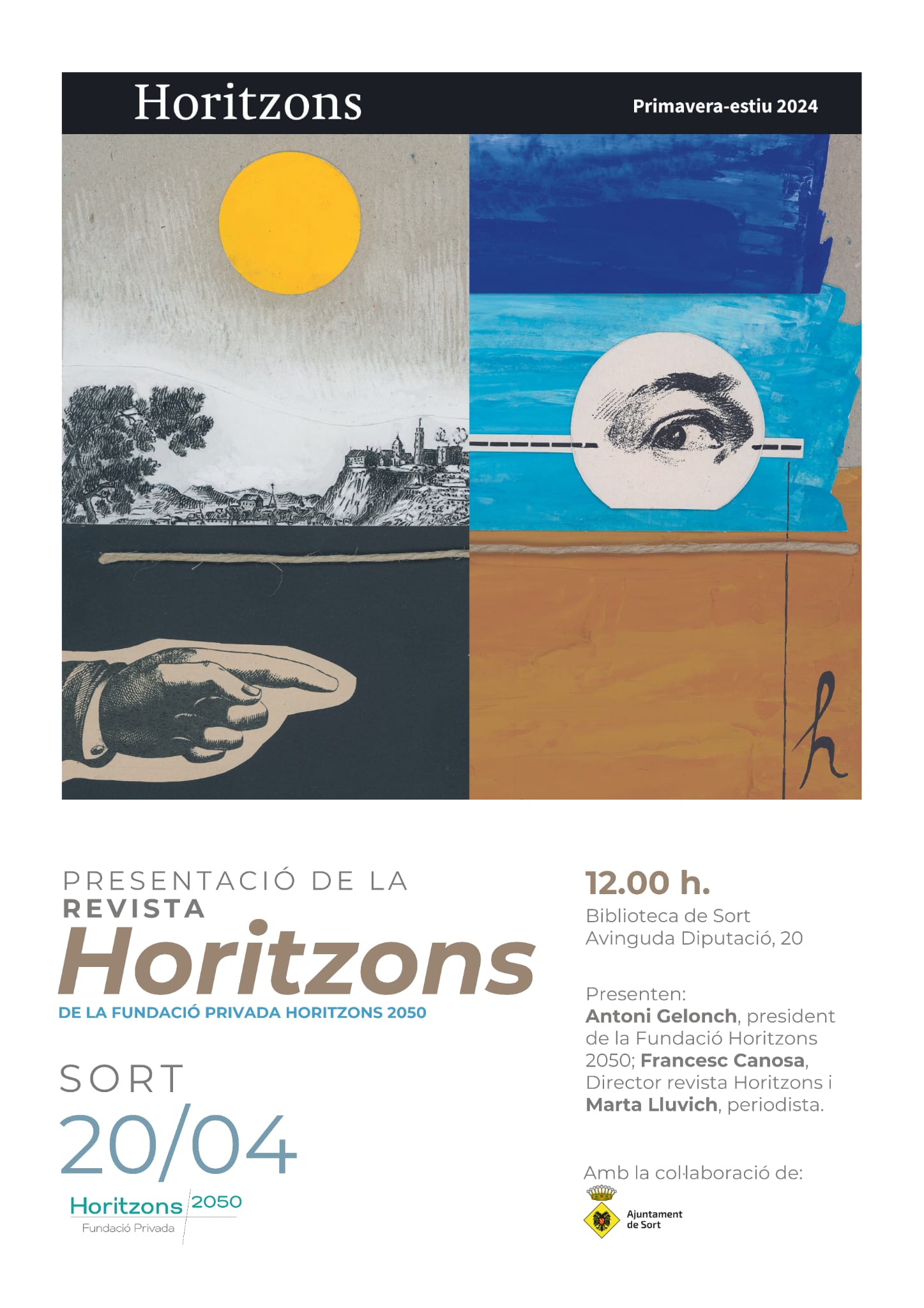 cartell informatiu presentació revista Horitzons